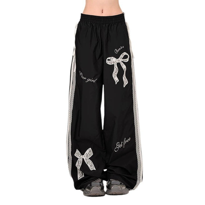 Women's Comfortable Casual Pants with Decorative Ties