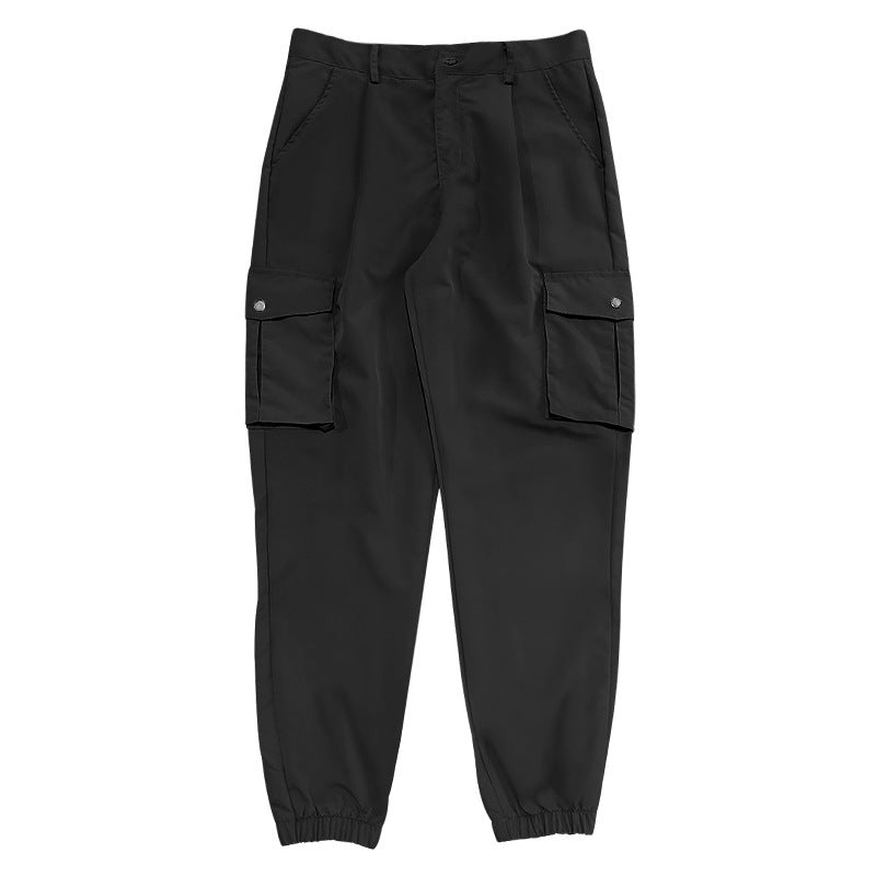 Men's cargo pants with elastic waistband and large pockets Lune London