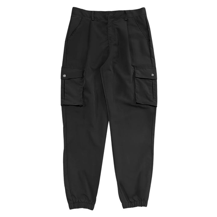 Men's cargo pants with elastic waistband and large pockets Lune London