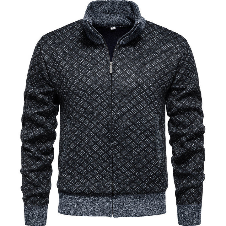 Quilted zip sweatshirt jacket for men Lune London