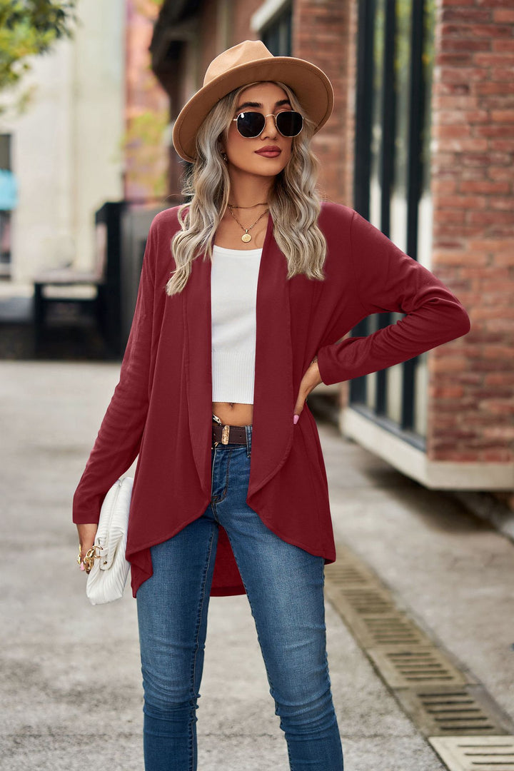 Women's knit jacket with asymmetrical hem and relaxed fit Lune London