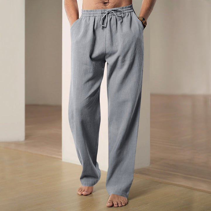 Men's relaxed leisure pants with elastic waistband and practical pockets Lune London