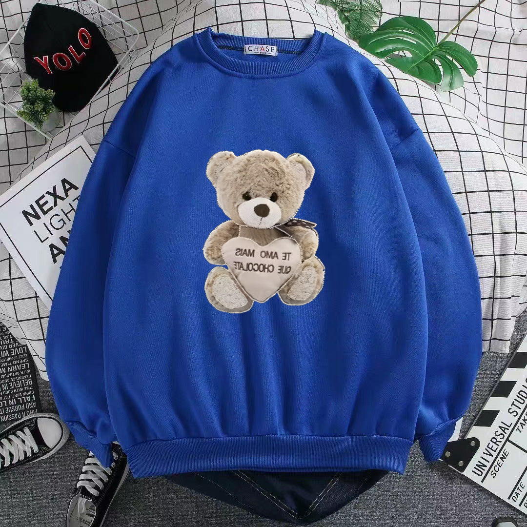 Women's sweatshirt with embroidered bear motif Chic & Stil