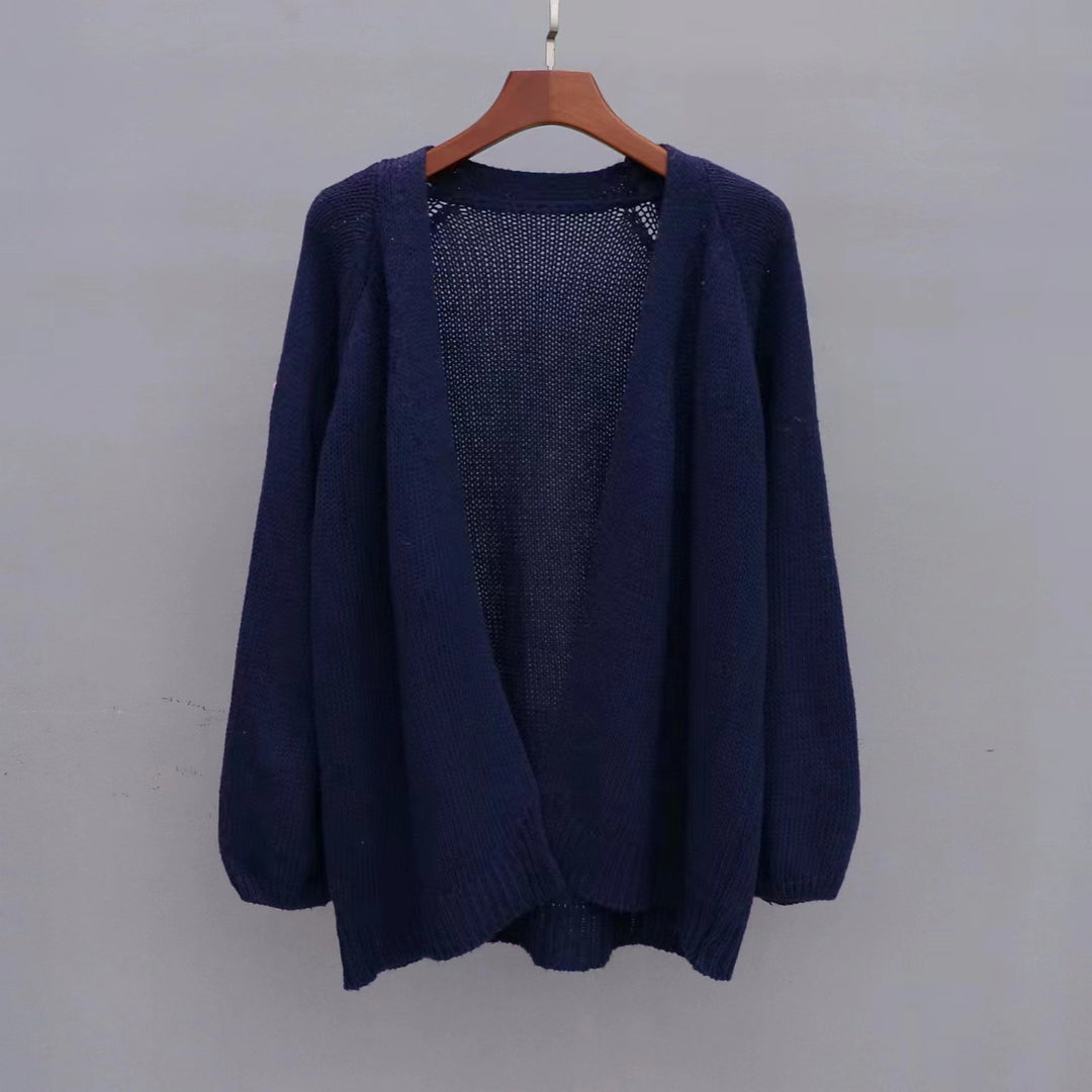 Ladies casual cardigan with open design and airy knit structure Lune London