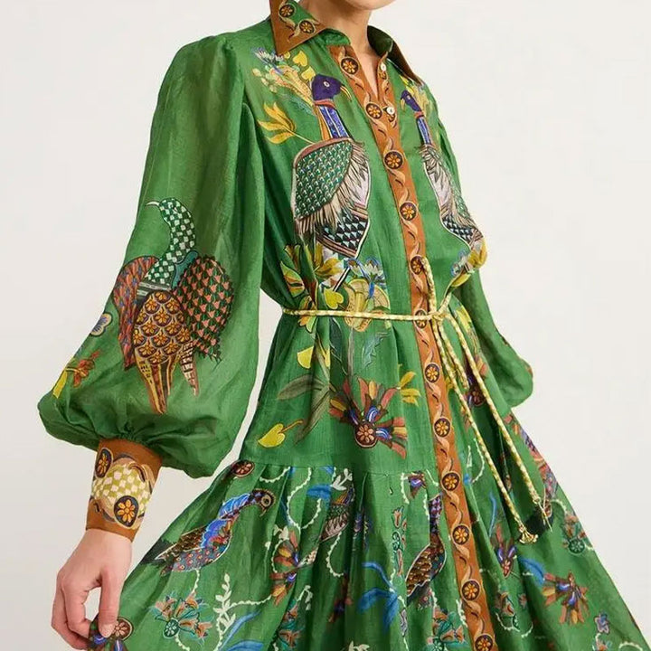 Robe maxi pour femmes avec un design de broderie élaboré Chic & Stil
