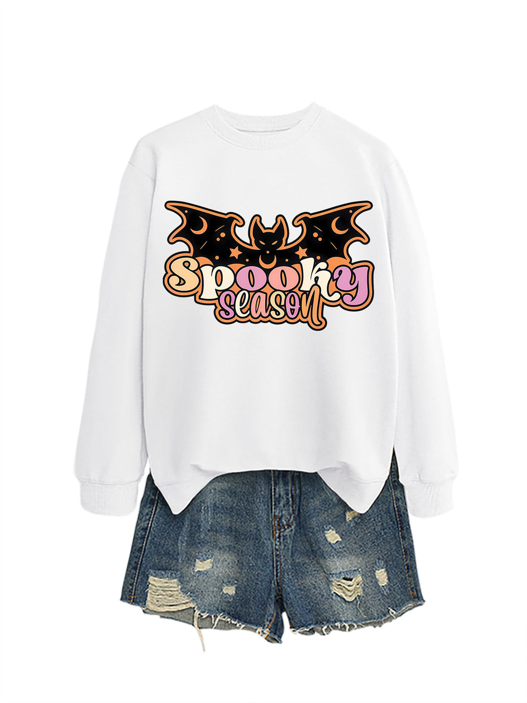 Sweatshirt pour femmes avec design créatif d'Halloween Chic & Stil