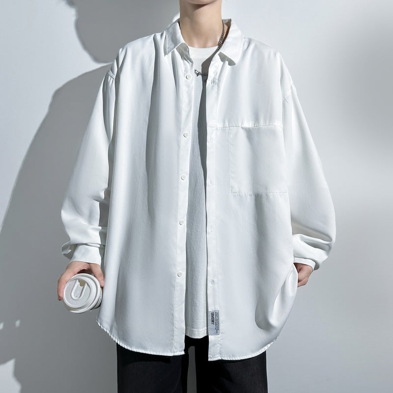 Men's oversized shirt with practical chest pocket Lune London