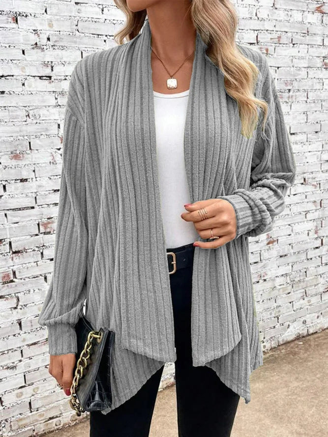 Chunky knit kimono for women with relaxed fit and long sleeves Lune London