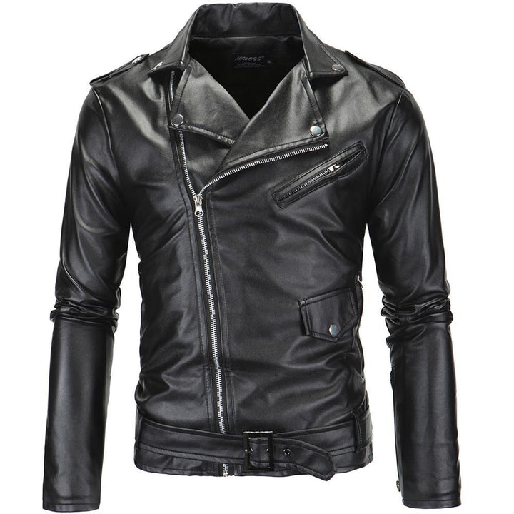 Stylish biker jacket for men in high-quality faux leather Lune London