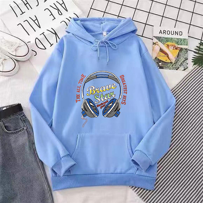 Women's hoodie with striking music design Chic & Stil