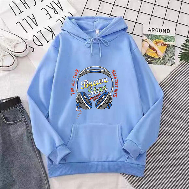 Women's hoodie with striking music design Chic & Stil