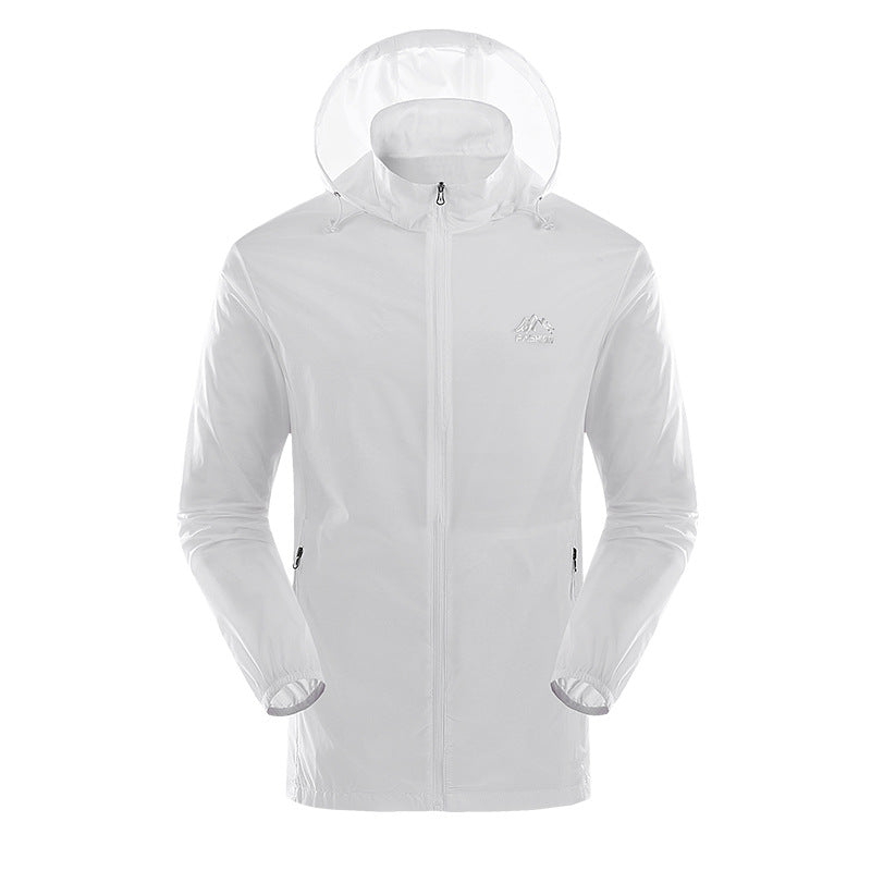 Lightweight outdoor jacket for men with adjustable hood collar Lune London