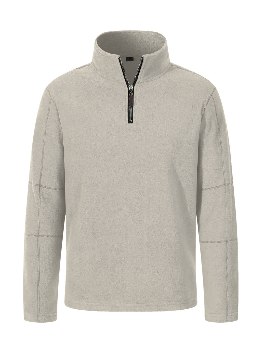 Men's fleece jacket with high collar and practical zipper Lune London