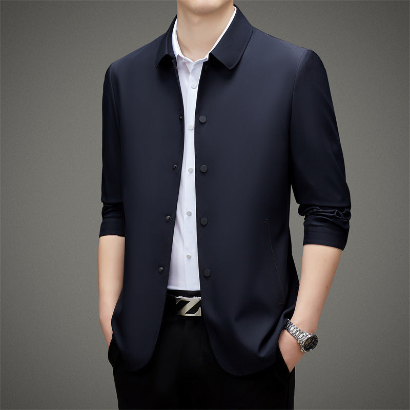 Modern transition jacket for men with practical pockets and breathable material Lune London