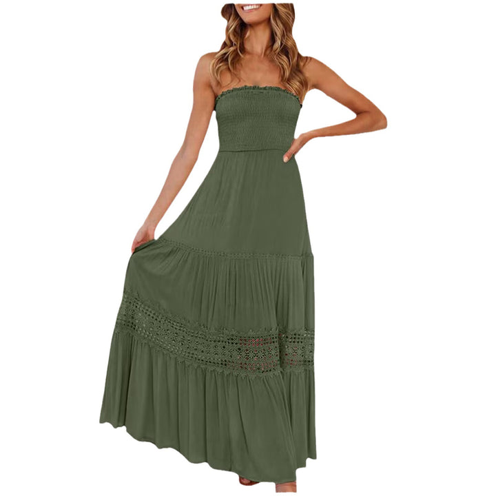 Lune London Sleeveless Bohemian Maxi Dress for Women