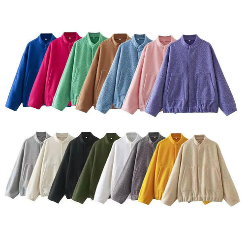 Ladies Comfortable Fleece Jacket with Relaxed Fit and Practical Pockets Lune London