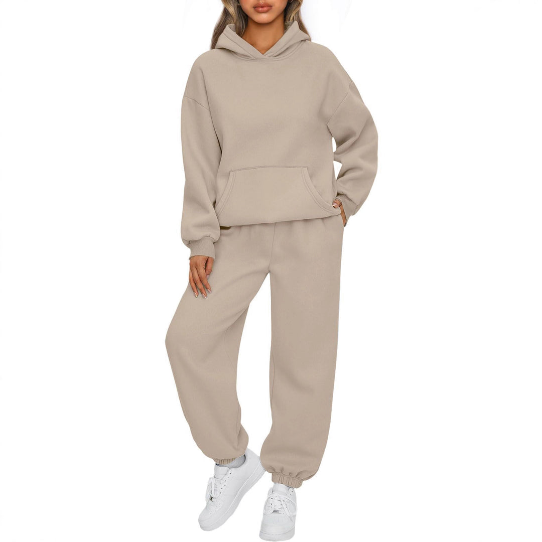 Combinaison de survêtement décontractée pour femmes avec un hoodie spacieux et des joggers confortables Chic & Stil