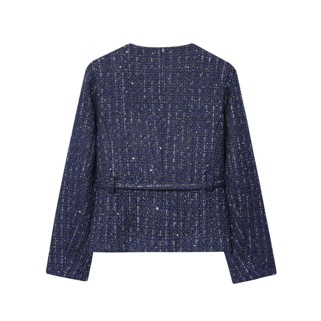 Elegant tweed jacket for women with button details and tailored fit Lune London
