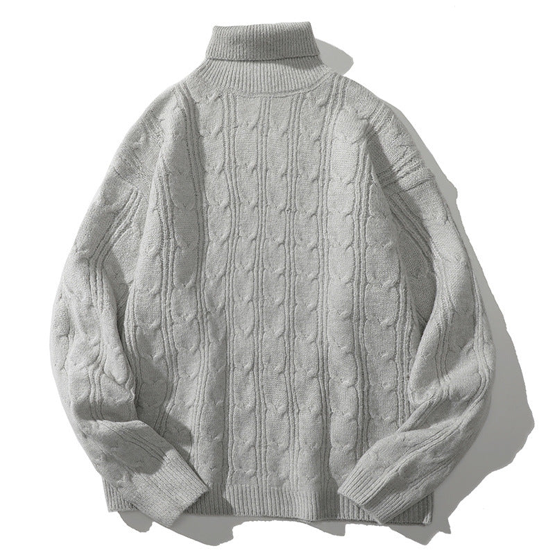 Knit sweater for women with high collar Lune London