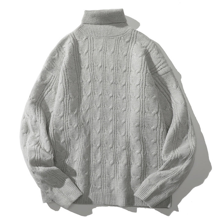 Knit sweater for women with high collar Lune London