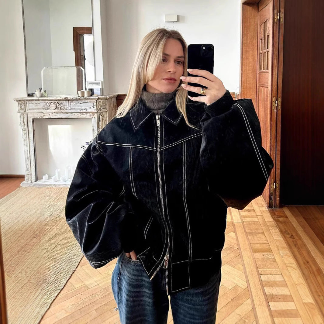 Oversized denim jacket for women Lune London