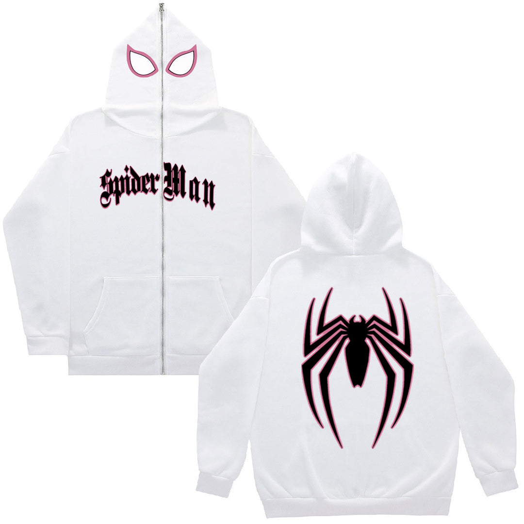 Women's hoodie with Spider-Man design featuring a striking graphic pattern Lune London