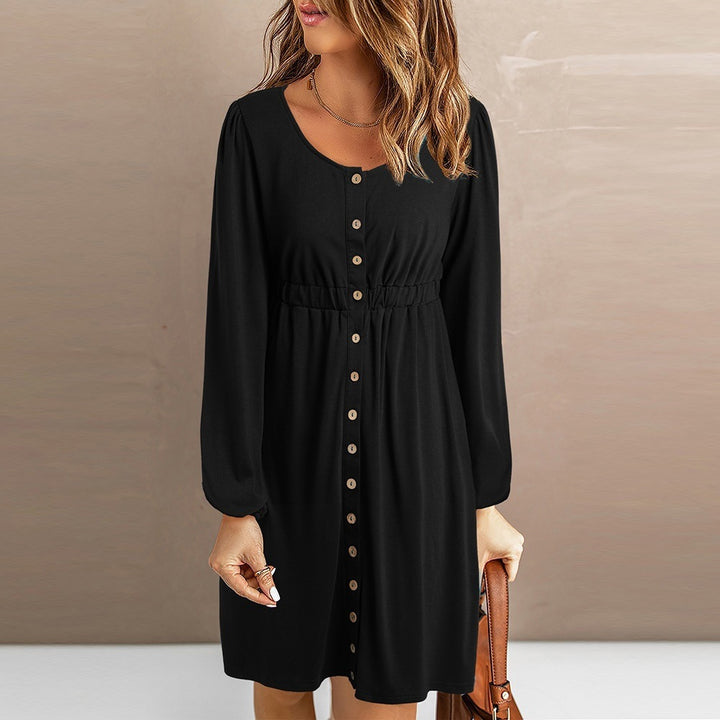 Summer dress for women with fitted cut and long sleeves Lune London