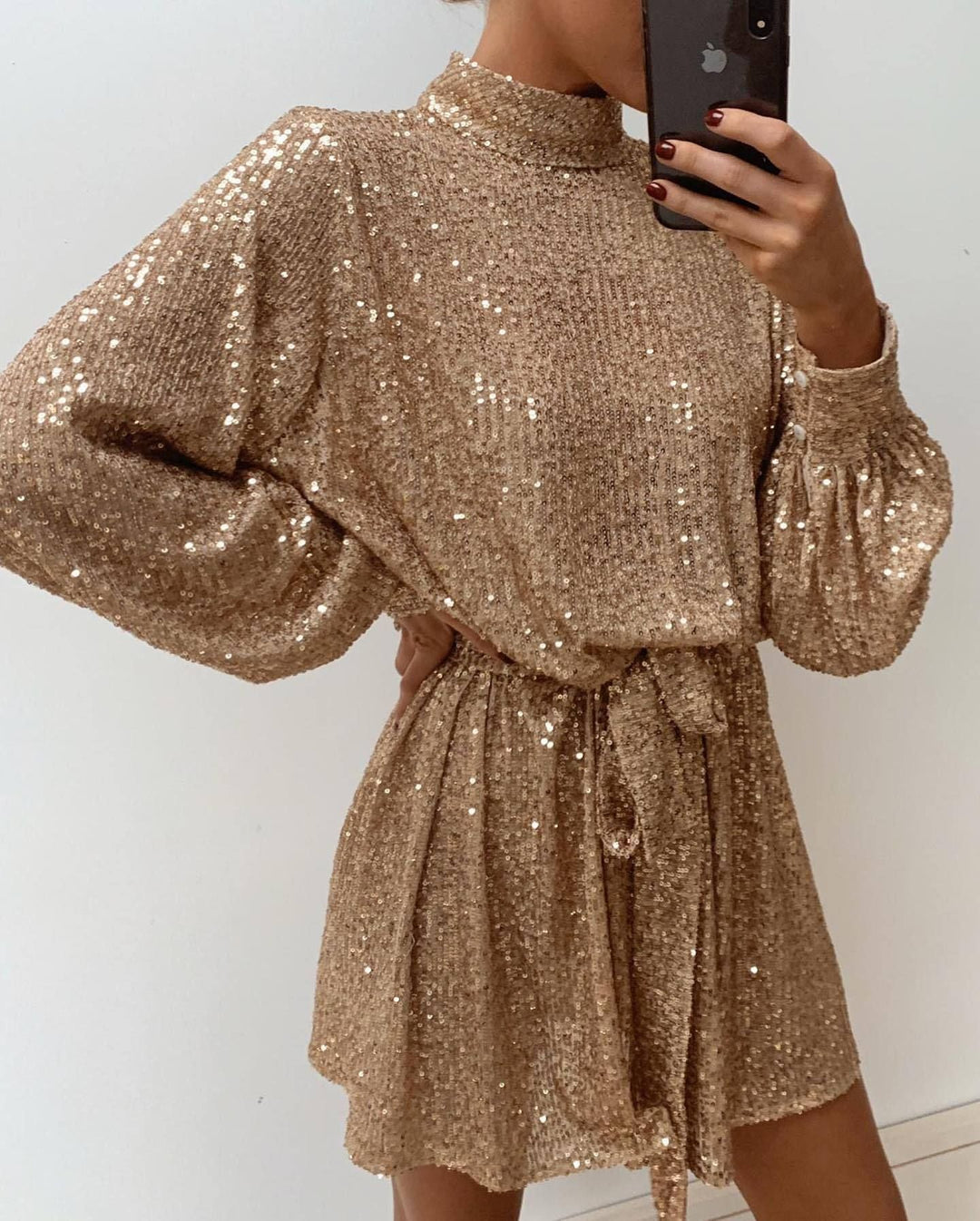 Women's Glittering Cocktail Dress Lune London