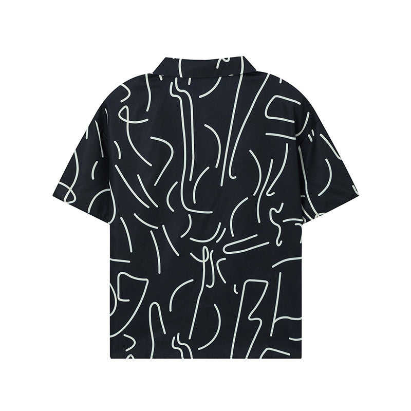 Loose loungewear set with abstract print Lune London for women