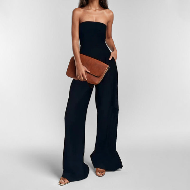 Robe de soirée élégante sans manches pour dames avec poches latérales Chic & Stil