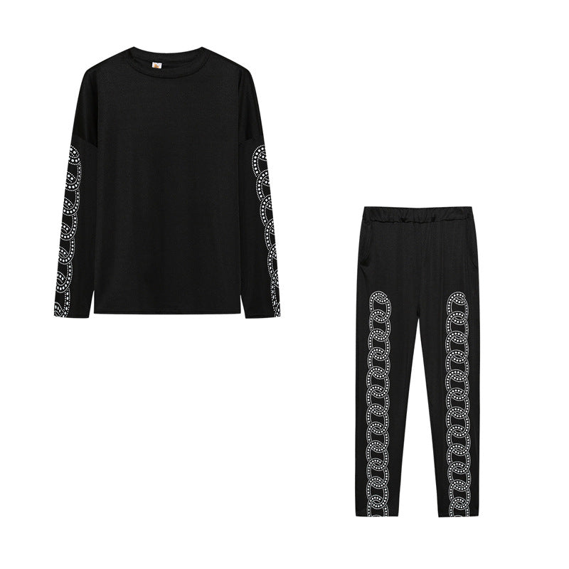 Sporty pajama set for ladies with star pattern Lune London