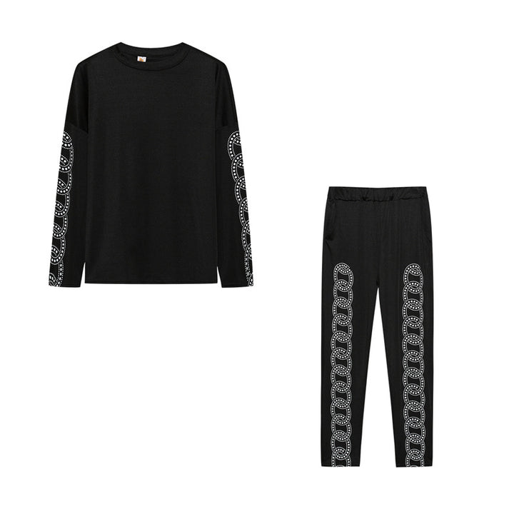 Sporty pajama set for ladies with star pattern Lune London