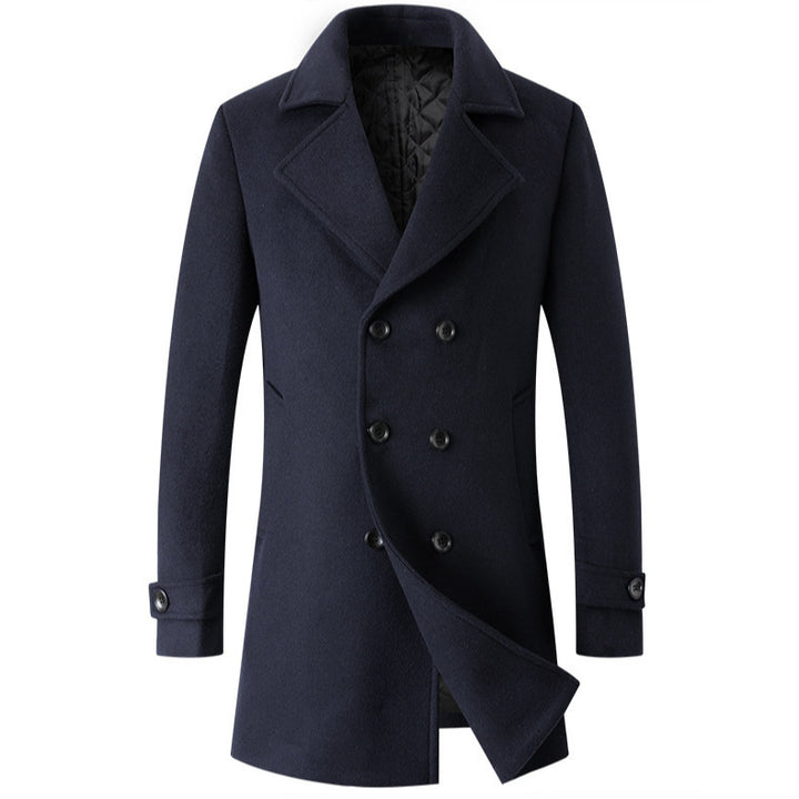 Elegant double wool coat for men Lune London