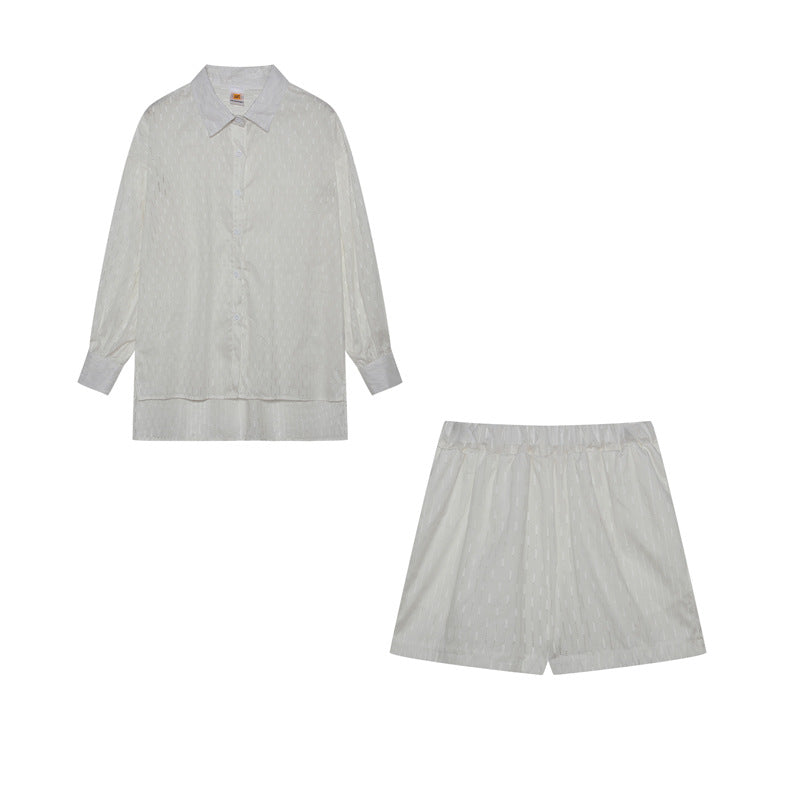 Lune London women's light buttoned coordinated set