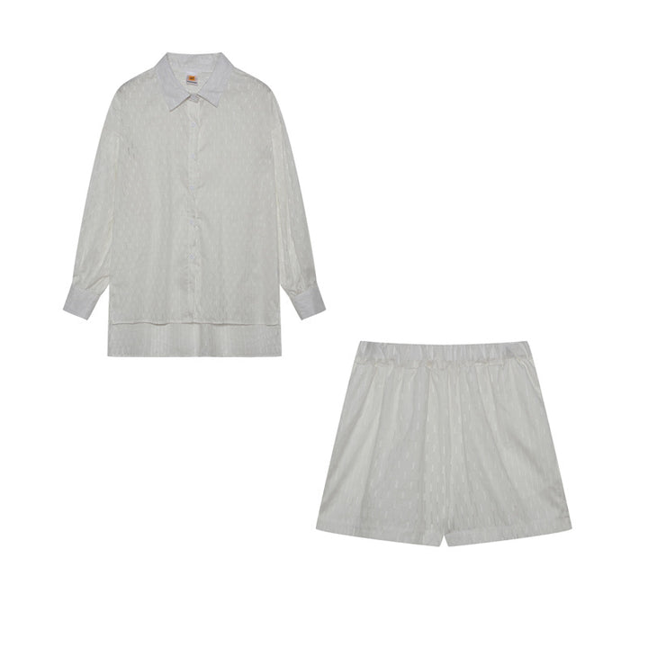 Lune London women's light buttoned coordinated set