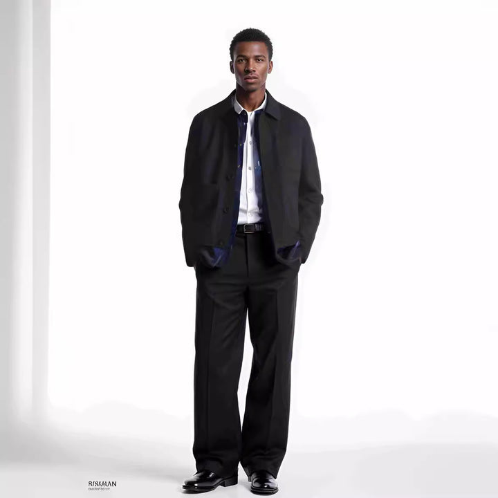 Trendy men's jacket with applied pockets and high-quality material Lune London