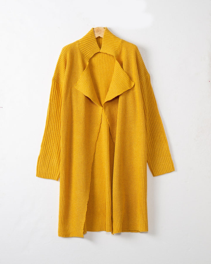 Women’s knit coat Galerie with relaxed fit and modern details Lune London