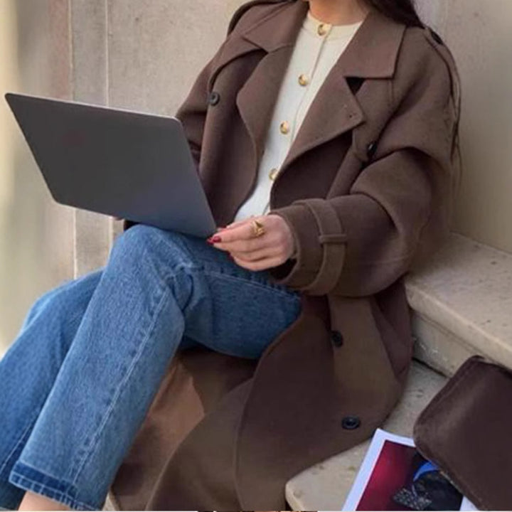 Oversized wool coat for women Lune London
