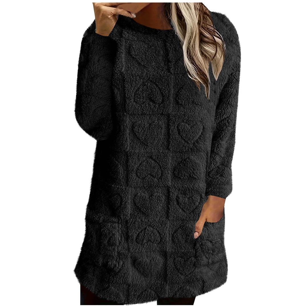 Ladies Cozy Tunic with Heart Pattern Lune London