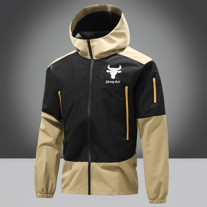 Functional jacket for men in waterproof material with practical zipped pockets Lune London