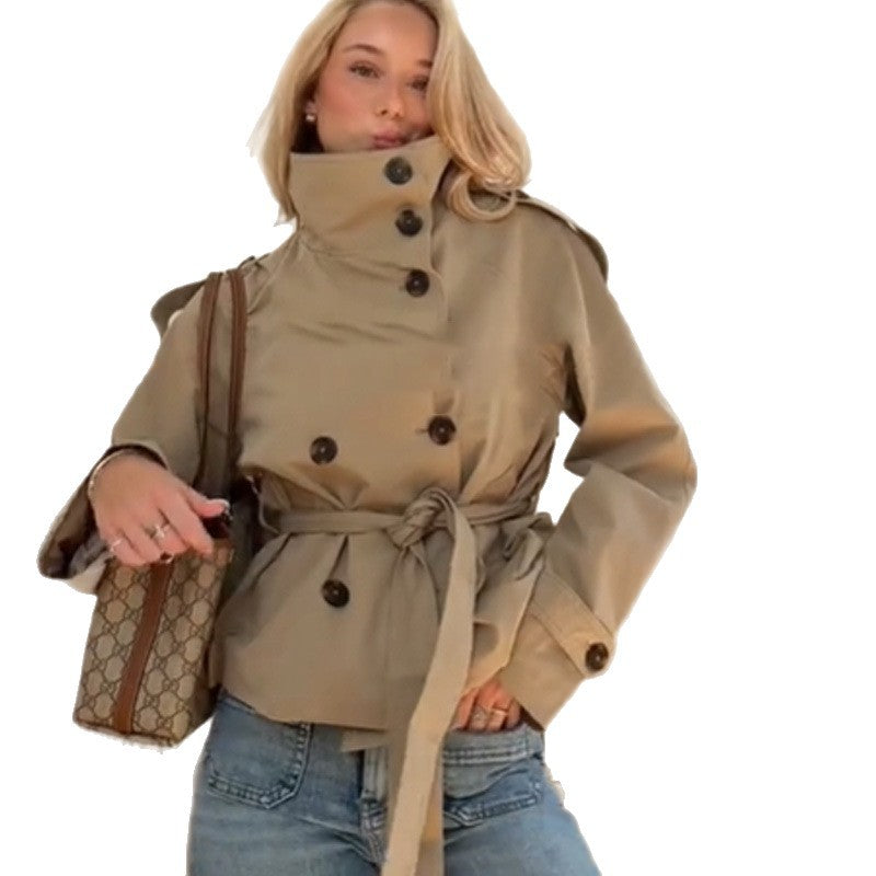 Lune London belted trench coat for women with a fitted cut