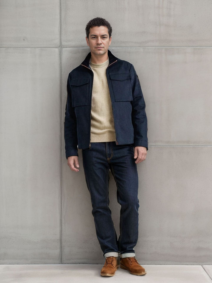 Utility jacket for men with practical pockets and modern design Lune London