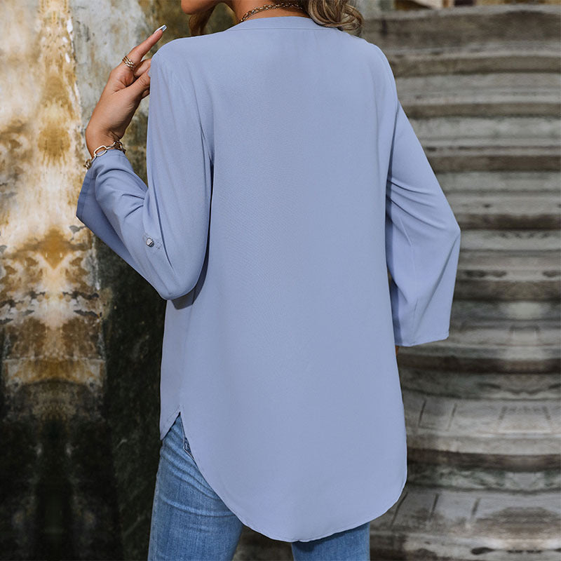 Lune London women’s blouse with elegant button details and a relaxed fit