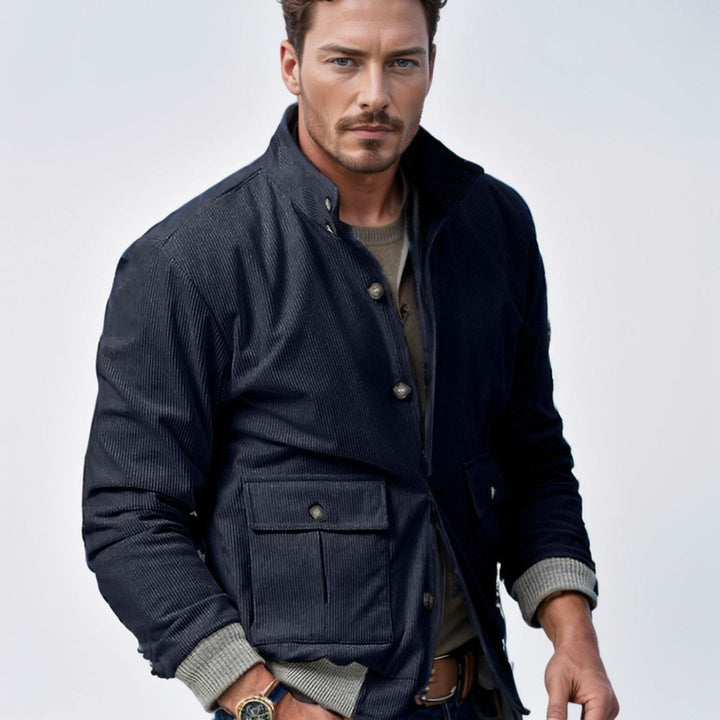Chic and stylish corduroy jacket for men