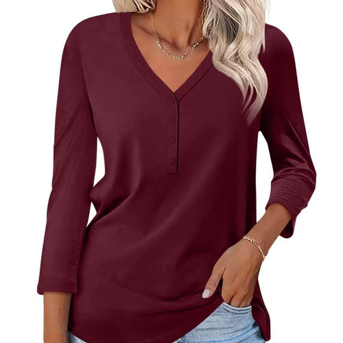 Lune London V neck buttoned tunic for women
