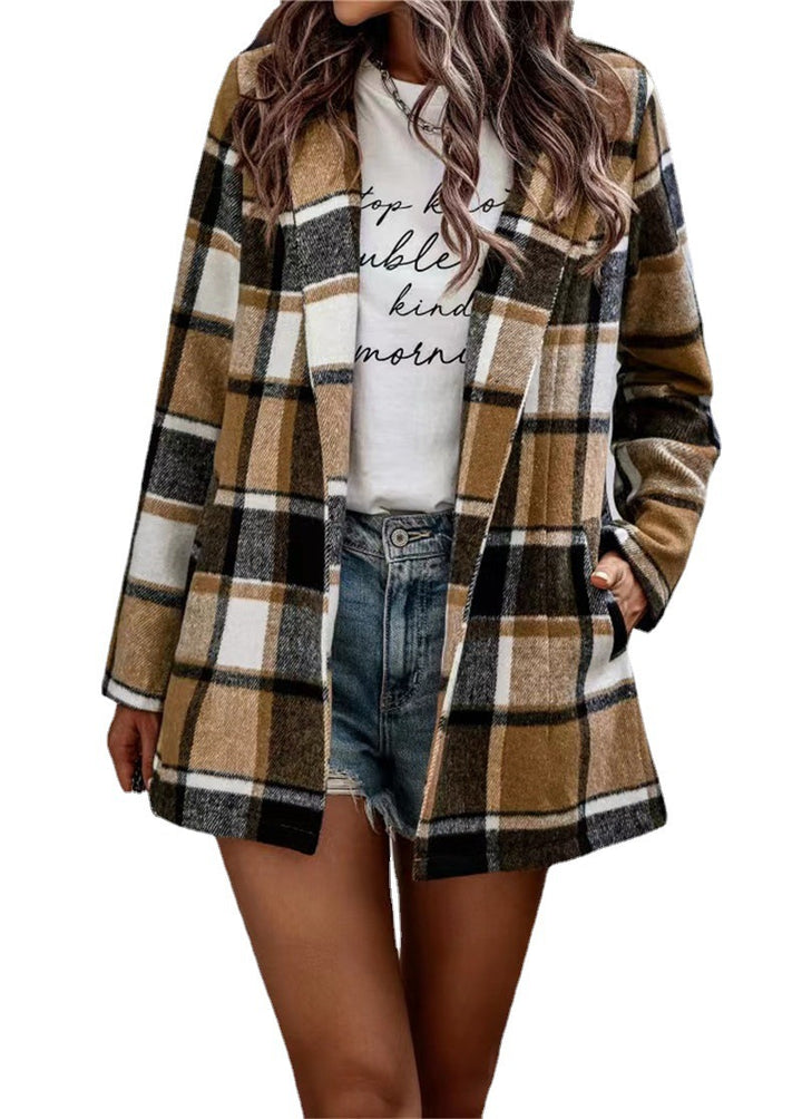 Lune London Casual Checked Jacket for Women