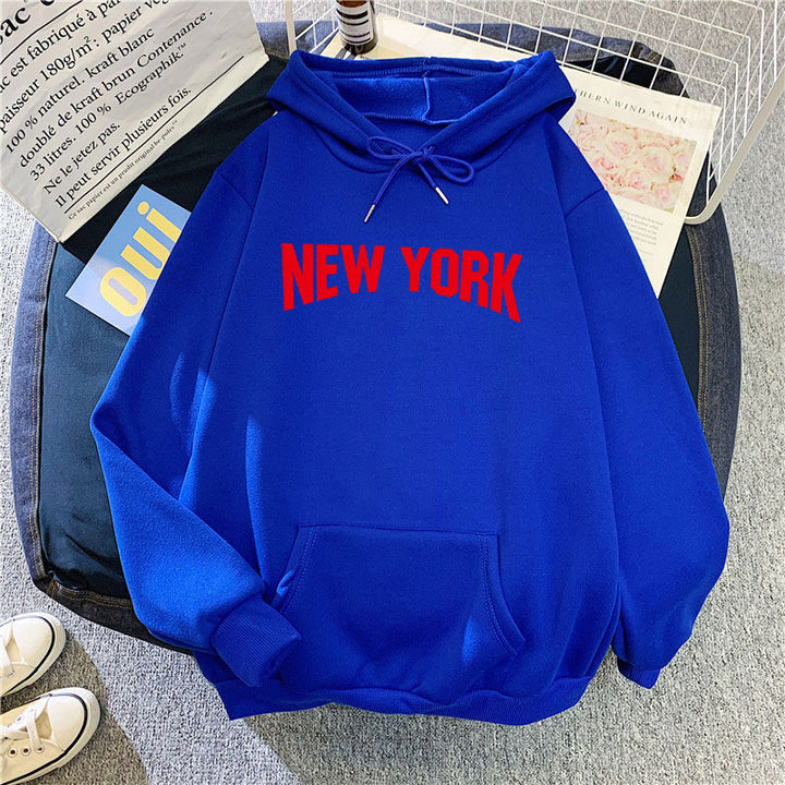 Women's hoodie with stylish New York design Chic & Stil