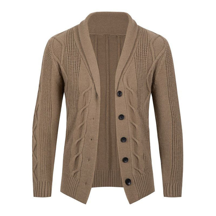 Men's knitted jacket with an innovative textured pattern and a comfortable fit Lune London