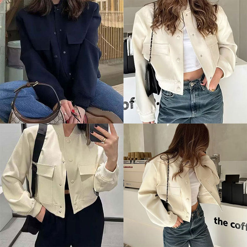 Veste Bomber imprimée artistique pour femmes Chic & Stil