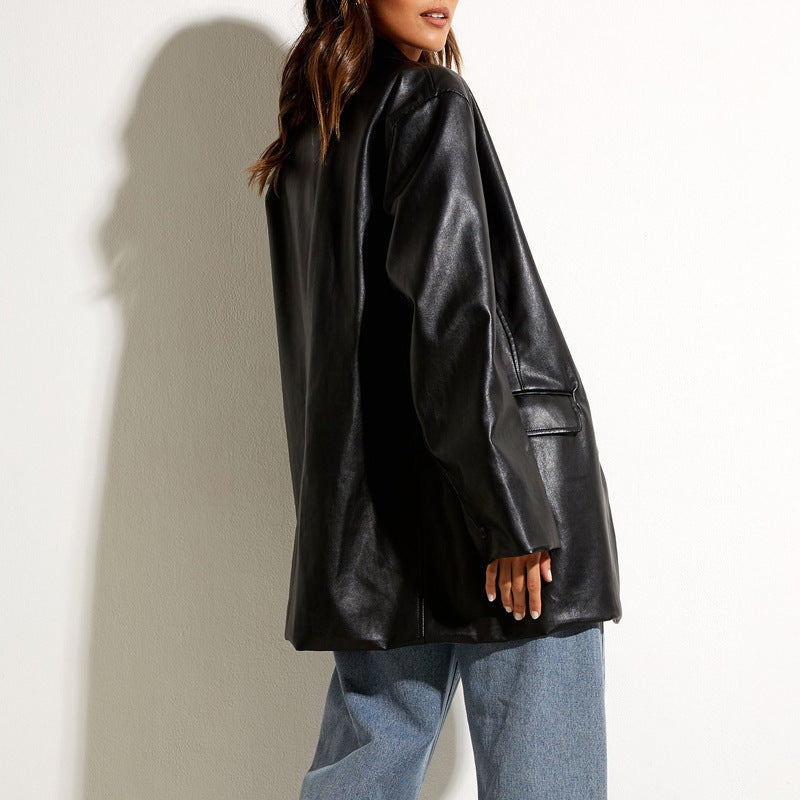 Lune London Elegant Leather Jacket for Women